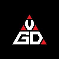 création de logo de lettre triangle vgd avec forme de triangle. monogramme de conception de logo triangle vgd. modèle de logo vectoriel triangle vgd avec couleur rouge. logo triangulaire vgd logo simple, élégant et luxueux.