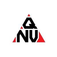 création de logo de lettre triangle qnv avec forme de triangle. monogramme de conception de logo triangle qnv. modèle de logo vectoriel triangle qnv avec couleur rouge. logo triangulaire qnv logo simple, élégant et luxueux.