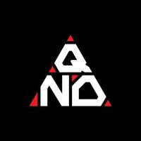 création de logo de lettre triangle qno avec forme de triangle. monogramme de conception de logo triangle qno. modèle de logo vectoriel triangle qno avec couleur rouge. logo triangulaire qno logo simple, élégant et luxueux.