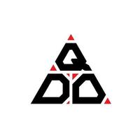 création de logo de lettre triangle qdo avec forme de triangle. monogramme de conception de logo triangle qdo. modèle de logo vectoriel triangle qdo avec couleur rouge. qdo logo triangulaire logo simple, élégant et luxueux.