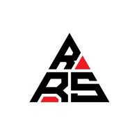 création de logo de lettre triangle rrs avec forme de triangle. monogramme de conception de logo triangle rrs. modèle de logo vectoriel triangle rrs avec couleur rouge. logo triangulaire rrs logo simple, élégant et luxueux.