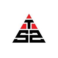 création de logo de lettre triangle tsz avec forme de triangle. monogramme de conception de logo triangle tsz. modèle de logo vectoriel triangle tsz avec couleur rouge. logo triangulaire tsz logo simple, élégant et luxueux.