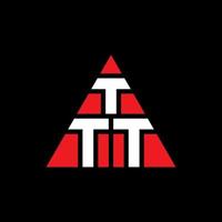 création de logo de lettre triangle ttt avec forme de triangle. monogramme de conception de logo triangle ttt. modèle de logo vectoriel triangle ttt avec couleur rouge. ttt logo triangulaire logo simple, élégant et luxueux.