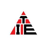 création de logo de lettre triangle cravate avec forme de triangle. monogramme de conception de logo de triangle de cravate. cravate modèle de logo vectoriel triangle avec la couleur rouge. cravate logo triangulaire logo simple, élégant et luxueux.