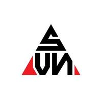 création de logo de lettre triangle svn avec forme de triangle. monogramme de conception de logo triangle svn. modèle de logo vectoriel triangle svn avec couleur rouge. logo triangulaire svn logo simple, élégant et luxueux.