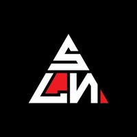 création de logo de lettre triangle sln avec forme de triangle. monogramme de conception de logo triangle sln. modèle de logo vectoriel triangle sln avec couleur rouge. logo triangulaire sln logo simple, élégant et luxueux.