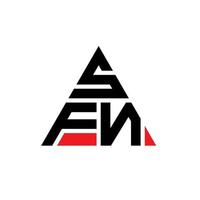 création de logo de lettre triangle sfn avec forme de triangle. monogramme de conception de logo triangle sfn. modèle de logo vectoriel triangle sfn avec couleur rouge. logo triangulaire sfn logo simple, élégant et luxueux.