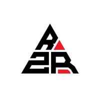 création de logo de lettre triangle rzr avec forme de triangle. monogramme de conception de logo triangle rzr. modèle de logo vectoriel triangle rzr avec couleur rouge. logo triangulaire rzr logo simple, élégant et luxueux.