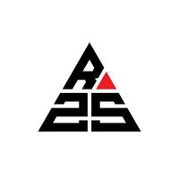 création de logo de lettre triangle rzs avec forme de triangle. monogramme de conception de logo triangle rzs. modèle de logo vectoriel triangle rzs avec couleur rouge. logo triangulaire rzs logo simple, élégant et luxueux.