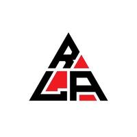 création de logo de lettre triangle rla avec forme de triangle. monogramme de conception de logo triangle rla. modèle de logo vectoriel triangle rla avec couleur rouge. logo triangulaire rla logo simple, élégant et luxueux.