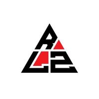 création de logo de lettre triangle rlz avec forme de triangle. monogramme de conception de logo triangle rlz. modèle de logo vectoriel triangle rlz avec couleur rouge. logo triangulaire rlz logo simple, élégant et luxueux.