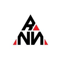 création de logo de lettre triangle rnn avec forme de triangle. monogramme de conception de logo triangle rnn. modèle de logo vectoriel triangle rnn avec couleur rouge. logo triangulaire rnn logo simple, élégant et luxueux.