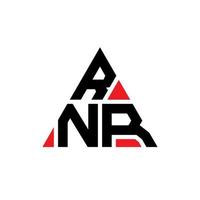 création de logo de lettre triangle rnr avec forme de triangle. monogramme de conception de logo triangle rnr. modèle de logo vectoriel triangle rnr avec couleur rouge. logo triangulaire rnr logo simple, élégant et luxueux.