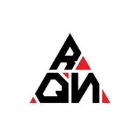création de logo de lettre triangle rqn avec forme de triangle. monogramme de conception de logo triangle rqn. modèle de logo vectoriel triangle rqn avec couleur rouge. logo triangulaire rqn logo simple, élégant et luxueux.