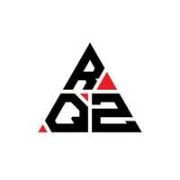 création de logo de lettre triangle rqz avec forme de triangle. monogramme de conception de logo triangle rqz. modèle de logo vectoriel triangle rqz avec couleur rouge. logo triangulaire rqz logo simple, élégant et luxueux.