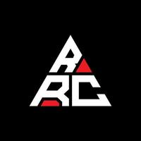 création de logo de lettre triangle rrc avec forme de triangle. monogramme de conception de logo triangle rrc. modèle de logo vectoriel triangle rrc avec couleur rouge. logo triangulaire rrc logo simple, élégant et luxueux.