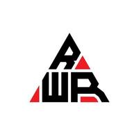 création de logo de lettre triangle rwr avec forme de triangle. monogramme de conception de logo triangle rwr. modèle de logo vectoriel triangle rwr avec couleur rouge. logo triangulaire rwr logo simple, élégant et luxueux.