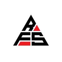 création de logo de lettre triangle rfs avec forme de triangle. monogramme de conception de logo triangle rfs. modèle de logo vectoriel triangle rfs avec couleur rouge. logo triangulaire rfs logo simple, élégant et luxueux.