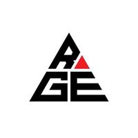 création de logo de lettre triangle rge avec forme de triangle. monogramme de conception de logo triangle rge. modèle de logo vectoriel triangle rge avec couleur rouge. logo triangulaire rge logo simple, élégant et luxueux.