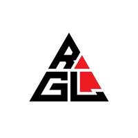 création de logo de lettre triangle rgl avec forme de triangle. monogramme de conception de logo triangle rgl. modèle de logo vectoriel triangle rgl avec couleur rouge. logo triangulaire rgl logo simple, élégant et luxueux.