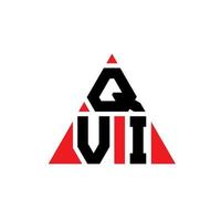 création de logo de lettre triangle qvi avec forme de triangle. monogramme de conception de logo triangle qvi. modèle de logo vectoriel triangle qvi avec couleur rouge. qvi logo triangulaire logo simple, élégant et luxueux.