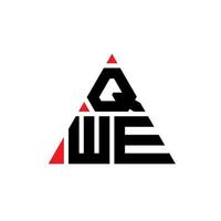 création de logo de lettre triangle qwe avec forme de triangle. monogramme de conception de logo triangle qwe. modèle de logo vectoriel triangle qwe avec couleur rouge. logo triangulaire qwe logo simple, élégant et luxueux.