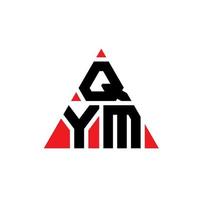 création de logo de lettre triangle qym avec forme de triangle. monogramme de conception de logo triangle qym. modèle de logo vectoriel triangle qym avec couleur rouge. logo triangulaire qym logo simple, élégant et luxueux.