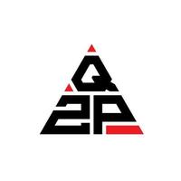 création de logo de lettre triangle qzp avec forme de triangle. monogramme de conception de logo triangle qzp. modèle de logo vectoriel triangle qzp avec couleur rouge. logo triangulaire qzp logo simple, élégant et luxueux.