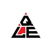 création de logo de lettre triangle qle avec forme de triangle. monogramme de conception de logo qle triangle. modèle de logo vectoriel triangle qle avec couleur rouge. qle logo triangulaire logo simple, élégant et luxueux.