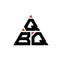 création de logo de lettre triangle qbq avec forme de triangle. monogramme de conception de logo triangle qbq. modèle de logo vectoriel triangle qbq avec couleur rouge. logo triangulaire qbq logo simple, élégant et luxueux.