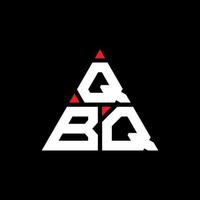 création de logo de lettre triangle qbq avec forme de triangle. monogramme de conception de logo triangle qbq. modèle de logo vectoriel triangle qbq avec couleur rouge. logo triangulaire qbq logo simple, élégant et luxueux.