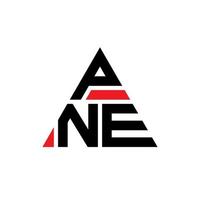 création de logo de lettre triangle pne avec forme de triangle. monogramme de conception de logo triangle pne. modèle de logo vectoriel triangle pne avec couleur rouge. pne logo triangulaire logo simple, élégant et luxueux.