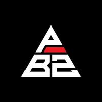 création de logo de lettre triangle pbz avec forme de triangle. monogramme de conception de logo triangle pbz. modèle de logo vectoriel triangle pbz avec couleur rouge. logo triangulaire pbz logo simple, élégant et luxueux.