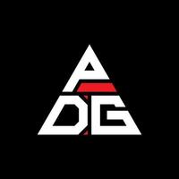 création de logo de lettre triangle pdg avec forme de triangle. monogramme de conception de logo triangle pdg. modèle de logo vectoriel triangle pdg avec couleur rouge. logo triangulaire pdg logo simple, élégant et luxueux.