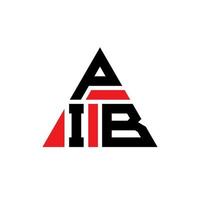 création de logo de lettre triangle pib avec forme de triangle. monogramme de conception de logo triangle pib. modèle de logo vectoriel triangle pib avec couleur rouge. pib logo triangulaire logo simple, élégant et luxueux.