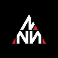 création de logo de lettre triangle nnn avec forme de triangle. monogramme de conception de logo triangle nnn. modèle de logo vectoriel triangle nnn avec couleur rouge. logo triangulaire nnn logo simple, élégant et luxueux.