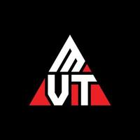 création de logo de lettre triangle mvt avec forme de triangle. monogramme de conception de logo triangle mvt. modèle de logo vectoriel triangle mvt avec couleur rouge. logo triangulaire mvt logo simple, élégant et luxueux.