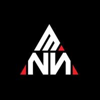 création de logo de lettre triangle mnn avec forme de triangle. monogramme de conception de logo triangle mnn. modèle de logo vectoriel triangle mnn avec couleur rouge. logo triangulaire mnn logo simple, élégant et luxueux.