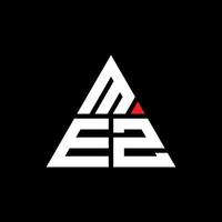 création de logo de lettre triangle mez avec forme de triangle. monogramme de conception de logo triangle mez. modèle de logo vectoriel triangle mez avec couleur rouge. logo triangulaire mez logo simple, élégant et luxueux.