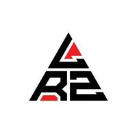 création de logo de lettre triangle lrz avec forme de triangle. monogramme de conception de logo triangle lrz. modèle de logo vectoriel triangle lrz avec couleur rouge. logo triangulaire lrz logo simple, élégant et luxueux.