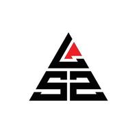 création de logo de lettre triangle lsz avec forme de triangle. monogramme de conception de logo triangle lsz. modèle de logo vectoriel triangle lsz avec couleur rouge. logo triangulaire lsz logo simple, élégant et luxueux.