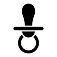 icône de glyphe de sucette vecteur