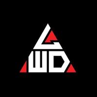 création de logo de lettre triangle lwd avec forme de triangle. monogramme de conception de logo triangle lwd. modèle de logo vectoriel triangle lwd avec couleur rouge. logo triangulaire lwd logo simple, élégant et luxueux.