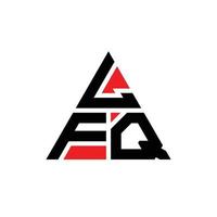 création de logo de lettre triangle lfq avec forme de triangle. monogramme de conception de logo triangle lfq. modèle de logo vectoriel triangle lfq avec couleur rouge. logo triangulaire lfq logo simple, élégant et luxueux.