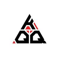 création de logo de lettre triangle kqq avec forme de triangle. monogramme de conception de logo triangle kqq. modèle de logo vectoriel triangle kqq avec couleur rouge. logo triangulaire kqq logo simple, élégant et luxueux.