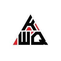 création de logo de lettre triangle kwq avec forme de triangle. monogramme de conception de logo triangle kwq. modèle de logo vectoriel triangle kwq avec couleur rouge. logo triangulaire kwq logo simple, élégant et luxueux.