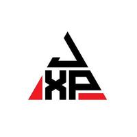 création de logo de lettre triangle jxp avec forme de triangle. monogramme de conception de logo triangle jxp. modèle de logo vectoriel triangle jxp avec couleur rouge. logo triangulaire jxp logo simple, élégant et luxueux.