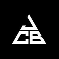 création de logo de lettre triangle jcb avec forme de triangle. monogramme de conception de logo triangle jcb. modèle de logo vectoriel triangle jcb avec couleur rouge. logo triangulaire jcb logo simple, élégant et luxueux.