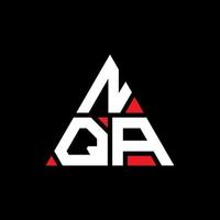 création de logo de lettre triangle nqa avec forme de triangle. monogramme de conception de logo triangle nqa. modèle de logo vectoriel triangle nqa avec couleur rouge. logo triangulaire nqa logo simple, élégant et luxueux.