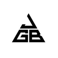 création de logo de lettre triangle jgb avec forme de triangle. monogramme de conception de logo triangle jgb. modèle de logo vectoriel triangle jgb avec couleur rouge. logo triangulaire jgb logo simple, élégant et luxueux.